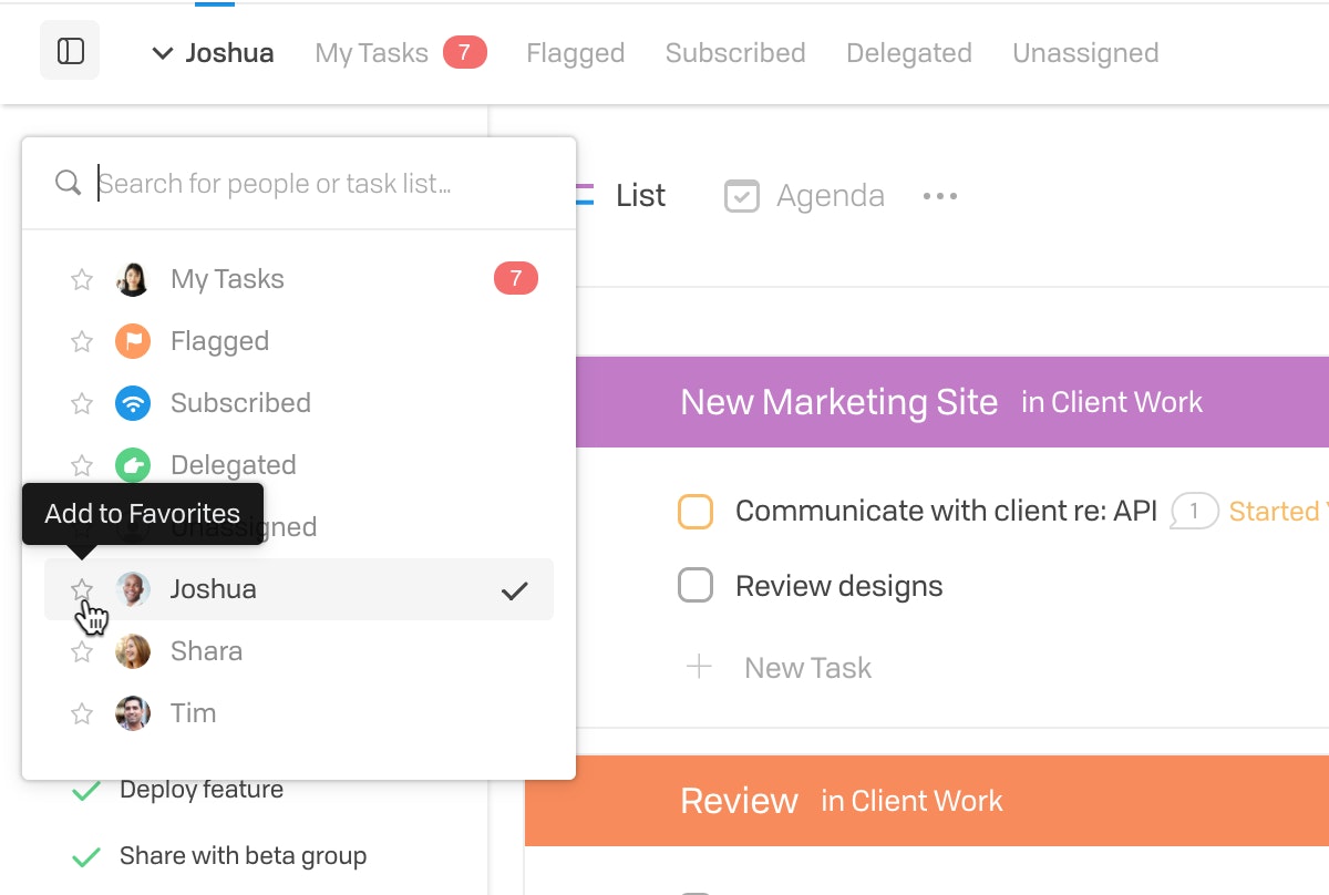 Favouriting Task Profiles New 4 2
