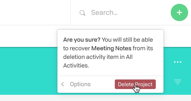 Deleting Projects 3 1