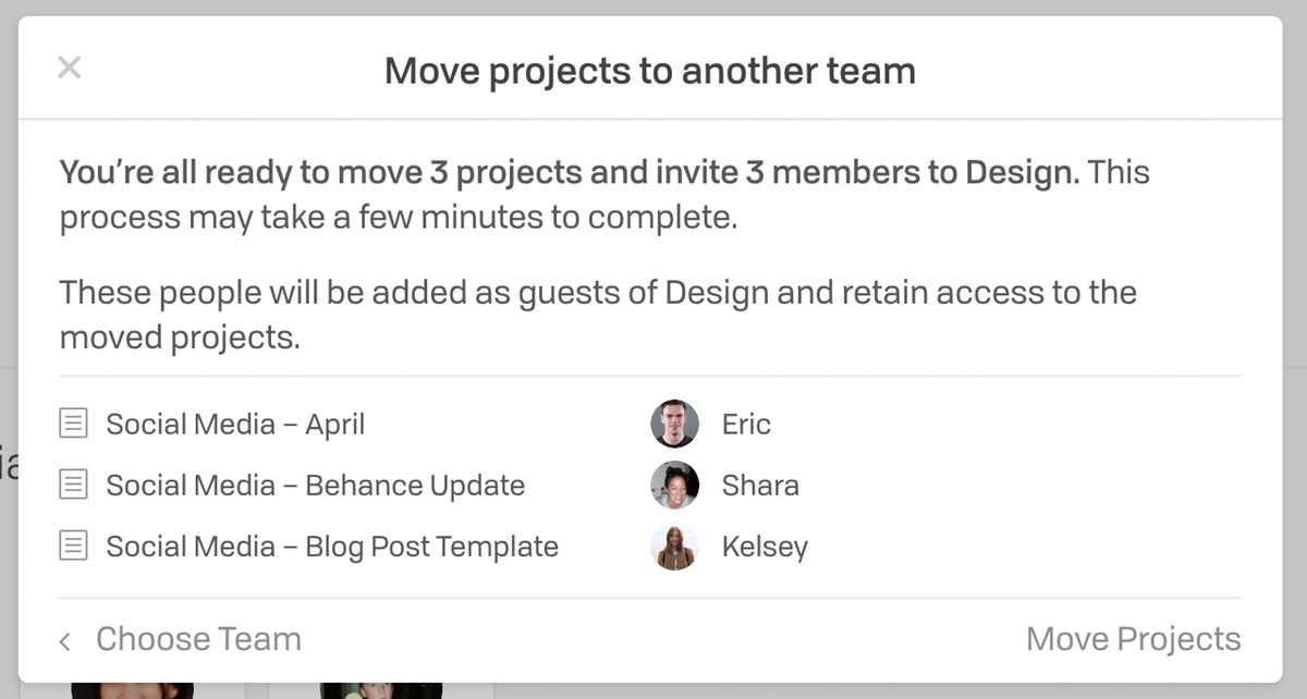 Moving Projects New 5