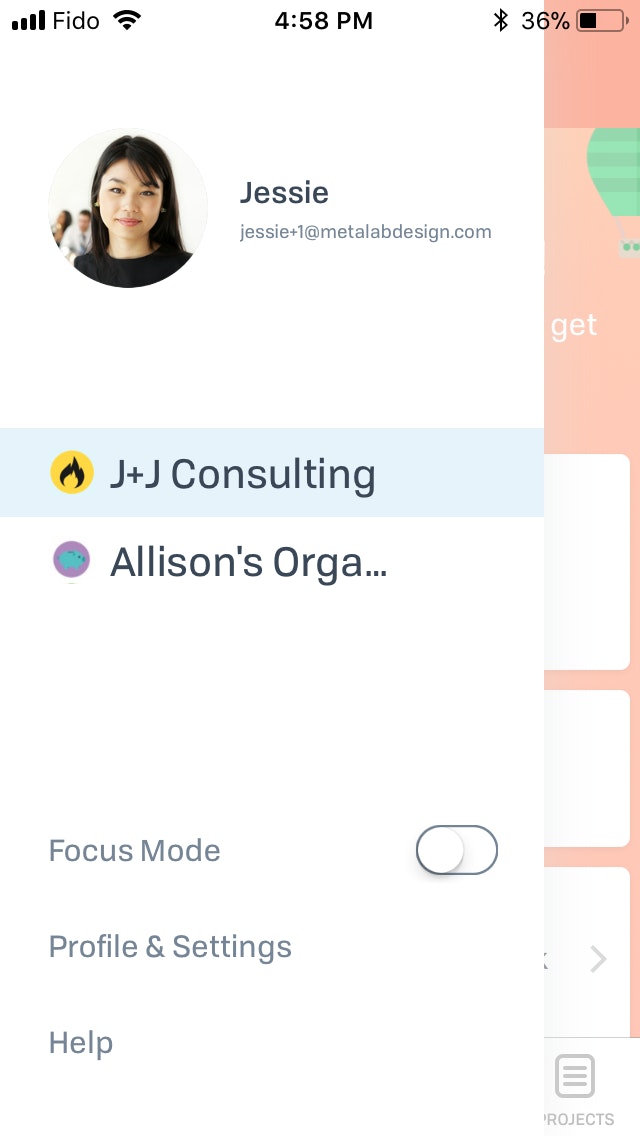 Switching Organizations Ios 2