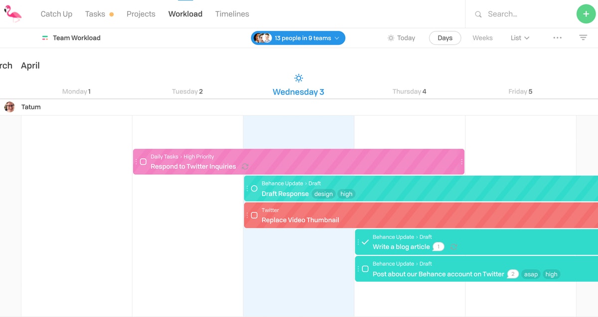 Team Workload 9 1
