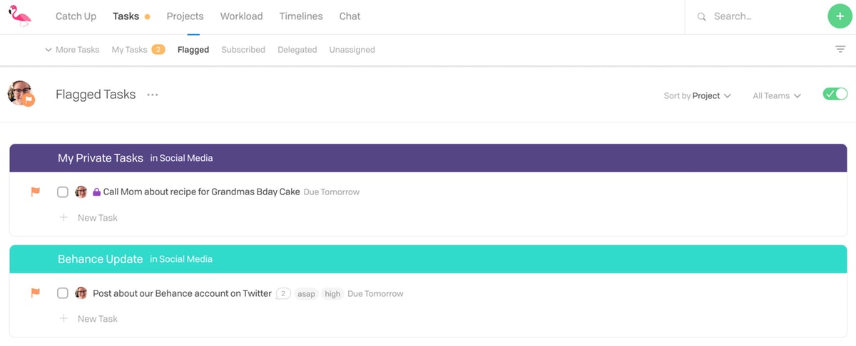 Tasks View 3
