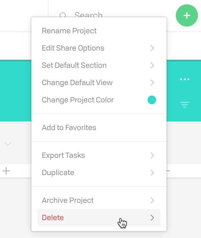 Deleting Projects New 2 1