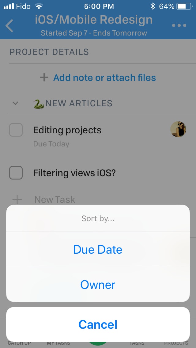 Editing Projects Ios 4