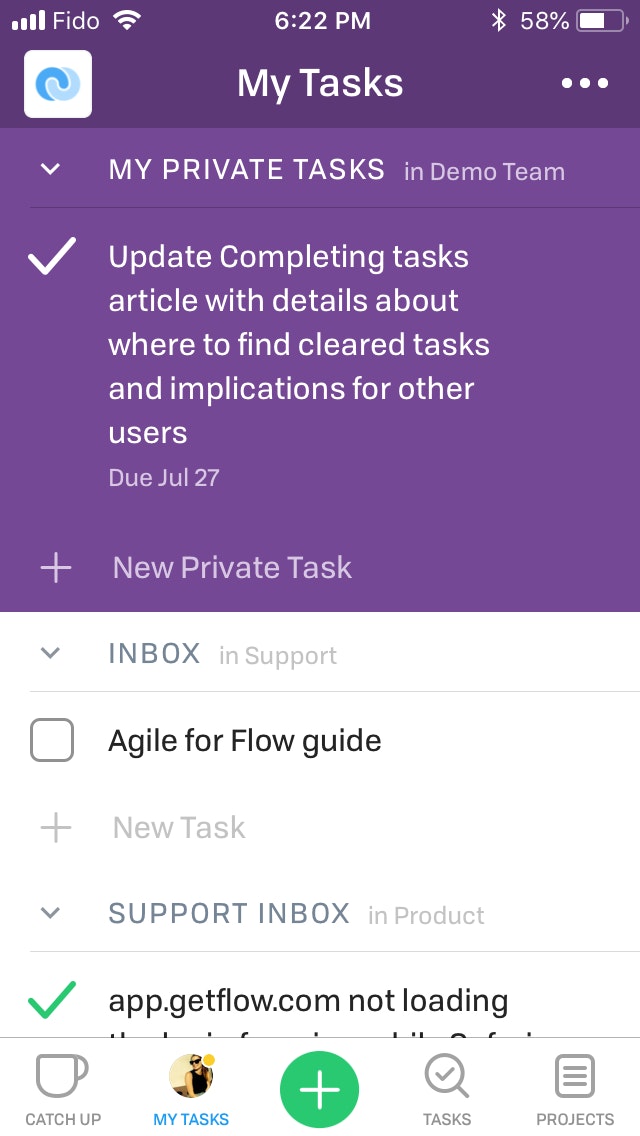 Creating Tasks Ios 1
