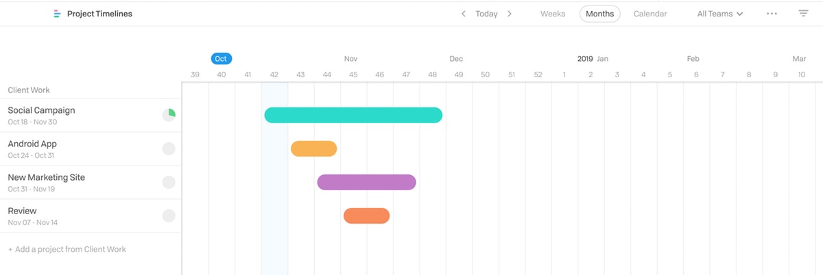 Project Timelines Calendar 9 1