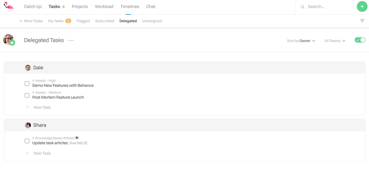 Tasks View 5